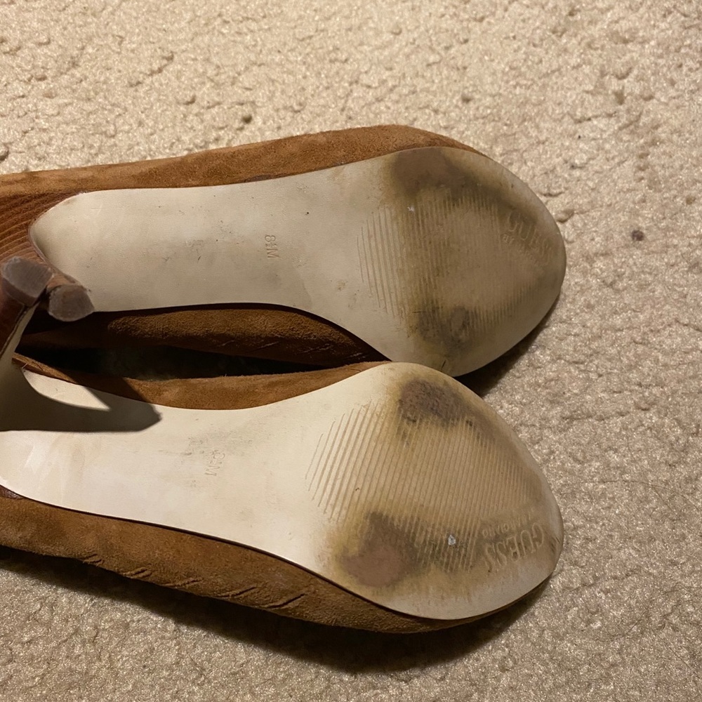 Guess Suede Camel Color Booties - image 5